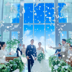 【祝日SP*アマギフ2万】緑＆光ガーデン×天空チャペル挙式体験