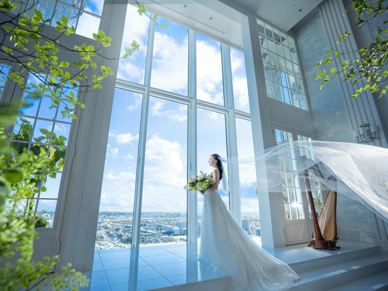 空と光に包まれた、特別なフォトウエディング