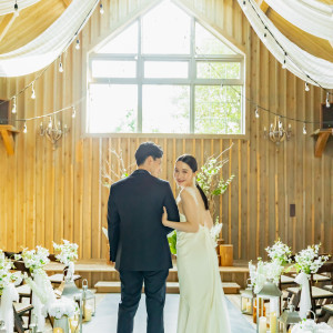 訪れるゲストの方から歓声が上がるTHEBARN。新郎新婦様が選んだ運命の1着で沢山のお写真を残すことができる。|BARN&FOREST148〜バーン&フォレスト148〜の写真(56253650)