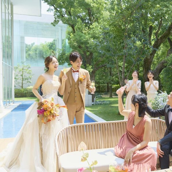 プライベートガーデンではデザートビュッフェや、フォト撮影なド様々な形で使用していただけます。