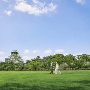 西の丸庭園でのロケーション撮影も可能|THE LANDMARK SQUARE OSAKA（ザ ランドマークスクエア オオサカ）の写真(41869491)