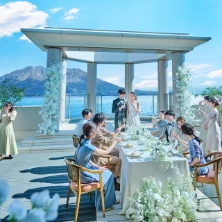 ［家族で貸切プライベートW］桜島＆海絶景×鹿児島1位の黒毛牛コース試食