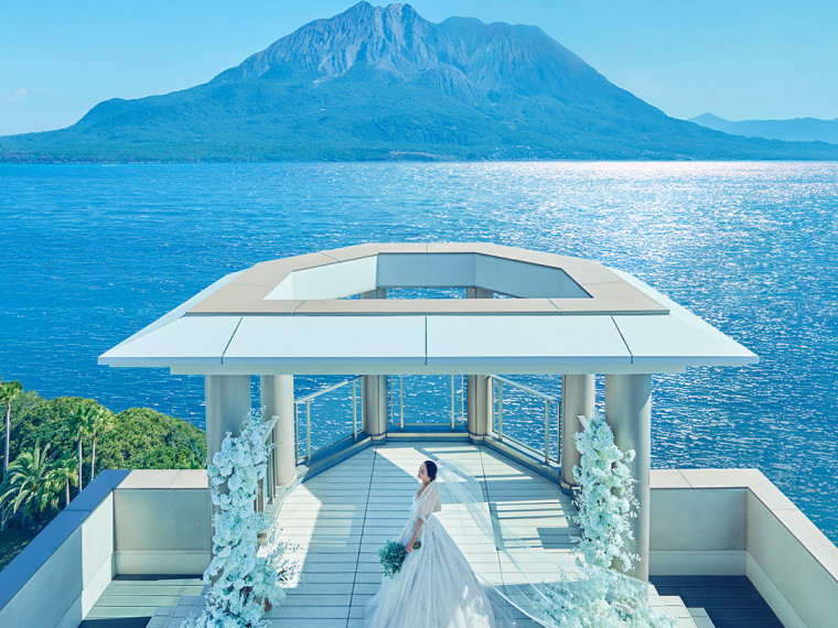 ［桜島と海を独占］大聖堂＆地上30m絶景リゾートウエディング
