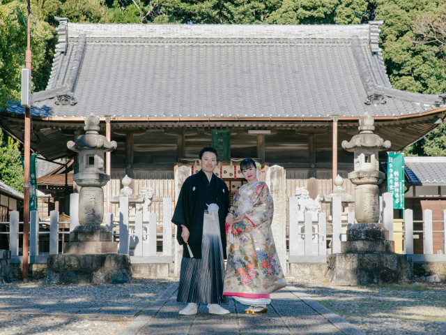 ◆和装もOK◆ 伝統ある近隣神社で趣ある写真も残せる