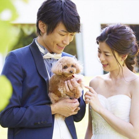 大好きなペットと一緒の結婚式も！