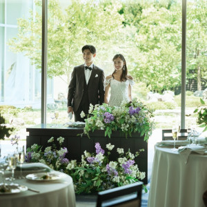 豊かな自然が花嫁のナチュラルな魅力を引き出すパーティ会場|岐阜モノリスの写真(54515762)