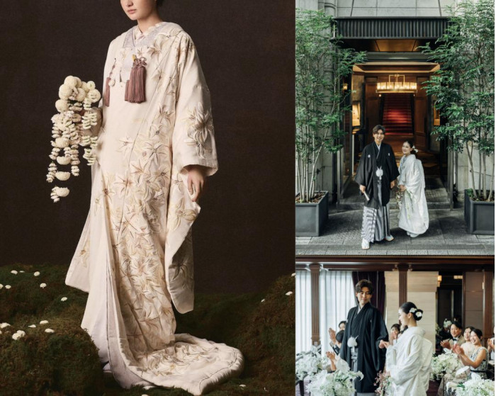 コーディネーターが和装に合うブーケもご用意。クラシカルな外観も和装が映えるフォトスポットに