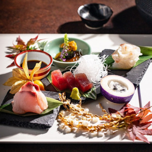 お箸で召し上がることができるフランス料理×日本料理を掛けあせた祝宴料理|ザ・プレミアムレジデンス ラグナヴェール広島の写真(30293946)