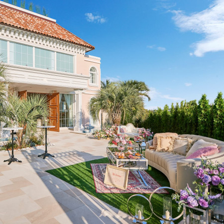 専用ガーデン装飾にもこだわって