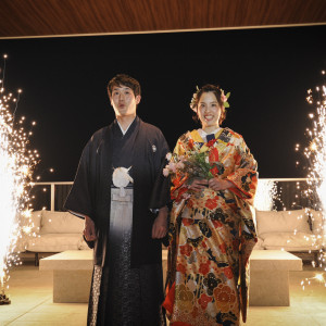 夜には吹上花火がゲストを驚かせます|Another Style（アナザースタイル）の写真(50010105)