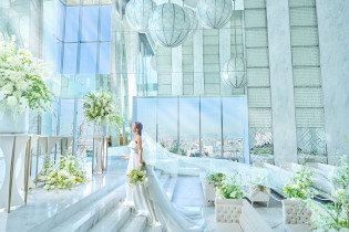 天空チャペルで感動のセレモニー|ノートルダム大阪ONE/FIVESTAR WEDDINGの写真(44175641)