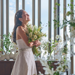 会場を彩る装花のグレードアップ特典♪