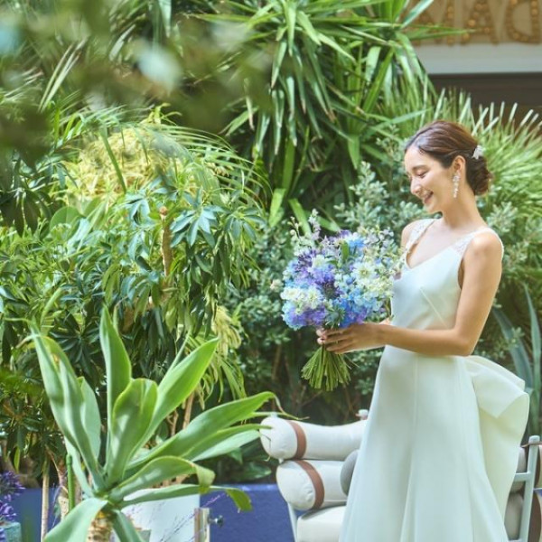 ガーデンは緑を感じながら過ごせるリラックススペース。ゲストとの会話を楽しもう