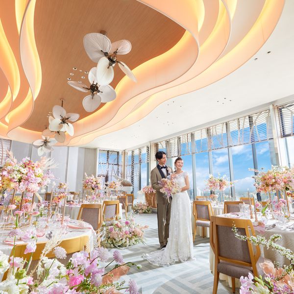 やさしい色合いのONEgan|ノートルダム大阪ONE/FIVESTAR WEDDINGの写真(40544865)