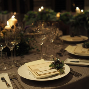 ディナータイムのご披露宴はキャンドルの灯りで|赤坂プリンス クラシックハウスの写真(2475502)