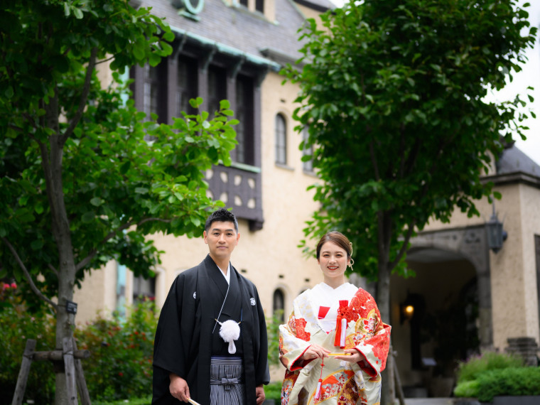 歴史ある洋館のクラシカルと和の融合が前撮りなどで大人気