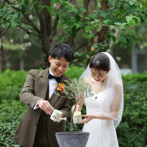 大切な方々に見守られながら植樹のセレモニー|THE GATEHOUSE（ゲートハウス）の写真(40428969)