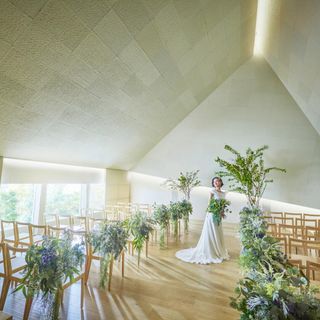 当館人気No.1◆花嫁ALL体験◆隈研吾チャペル×豪華3万試食