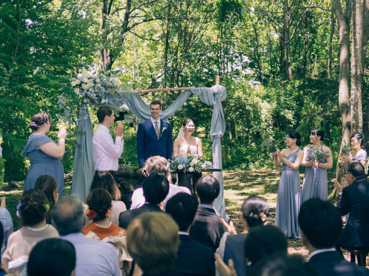 緑に囲まれたナチュラルチャペルで オリジナルな結婚式