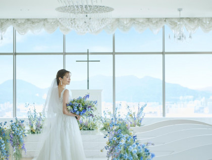 天空チャペルで誓う…