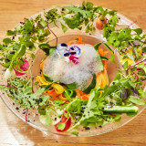 ハーブのサラダ いろいろな野菜のリーススタイル