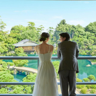 満足度NO1☆自然光と緑のチャペル体験×庭園一望×来館6万ギフト