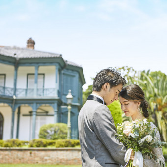 異国情緒漂う異人館の前で神戸らしい記念shot♪