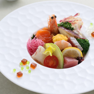 “Sashimi”ロイヤルクラシックスタイル～ 三種の醤油ゼリーで