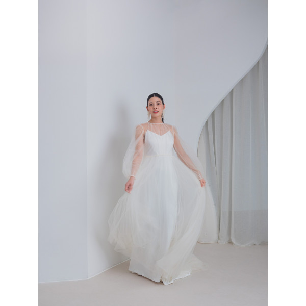 【返品可】白ウェディングドレス　ララシャンス ララシャンス ホワイト ウェディングドレス - メルカリ