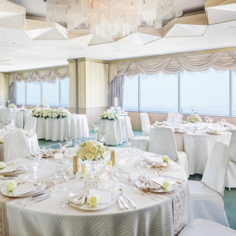 美しい眺望が広がる高層階バンケット