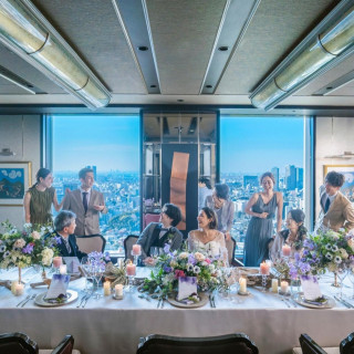 【PRIVATE DINING】ホテル高層階から富士山を一望。アート作品が飾られたギャラリー空間