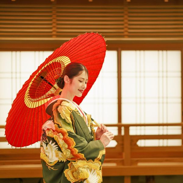 格式高い神前式場「常磐殿」でふたりの縁を結び永遠の愛を誓う