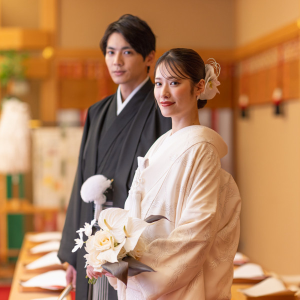 厳かな雰囲気での和装のフォトも大人気