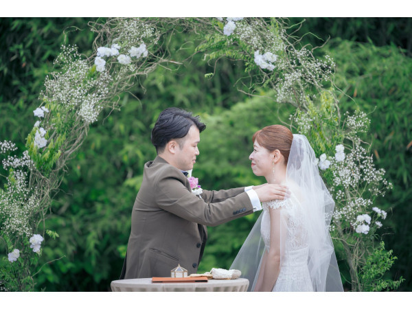 空と緑のガーデン挙式