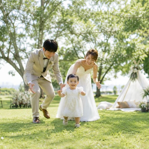 パパママ婚・ファミリー婚も安心!開放的な緑に包まれるアットホームな結婚式|葛西臨海公園ウエディング Denim-デニム-の写真(62276739)