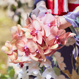 大きなお花のブーケは凛とした和に華やかなにも鮮やかにもなります|ザ グランダブリュー 水戸(THE GRANDW MITO）の写真(10219141)