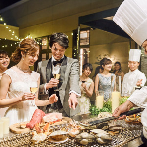 高級食材のバーベキューをお酒と一緒に楽しめるのは、大人のパーティならではの贅沢|センティール・ラ・セゾン 岐阜の写真(6032267)