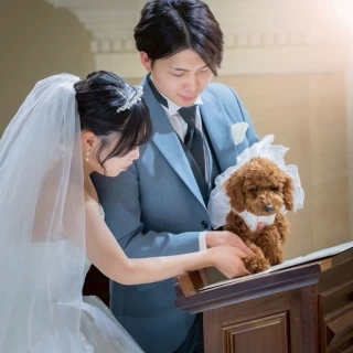 ペットと一緒にウエディング♪