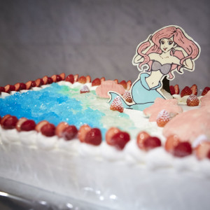 ディズニー映画「リトルマーメイド」をモチーフにしたウェディングケーキ♪お客様のご希望をお聞きして、ご用意いたします。|ゲストハウス気仙沼アーバンの写真(9020319)