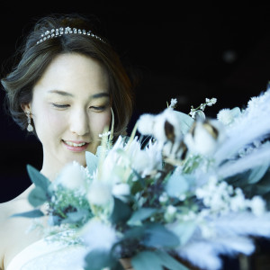 ドレスに合わせたヘアメイクで透明感を演出。|ゲストハウス気仙沼アーバンの写真(9021233)