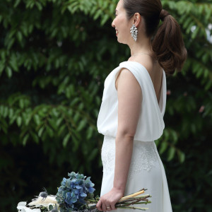 挙式後、ウエディングドレスで撮影される方もいらっしゃいます。|神田明神 明神会館の写真(16157107)