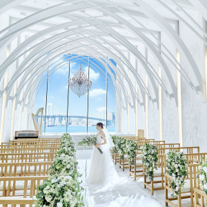 海が目の前に広がるチャペルで特別な結婚式を過ごそう|ララシャンスガーデン東京ベイの写真(24172929)