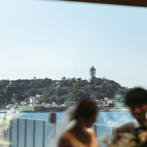 江ノ島と青い海をバックに|HOTEL AO KAMAKURA（ホテル 青 鎌倉）の写真(47383759)