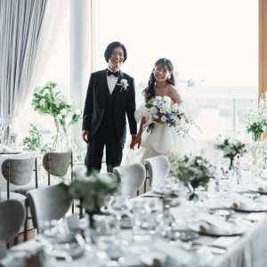 AOでは流しテーブルを起用|HOTEL AO KAMAKURA（ホテル 青 鎌倉）の写真(47426488)