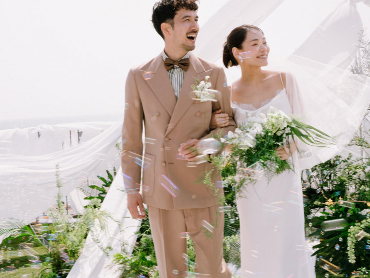 青空が近く、湘南の海を望む完全貸切のガーデン