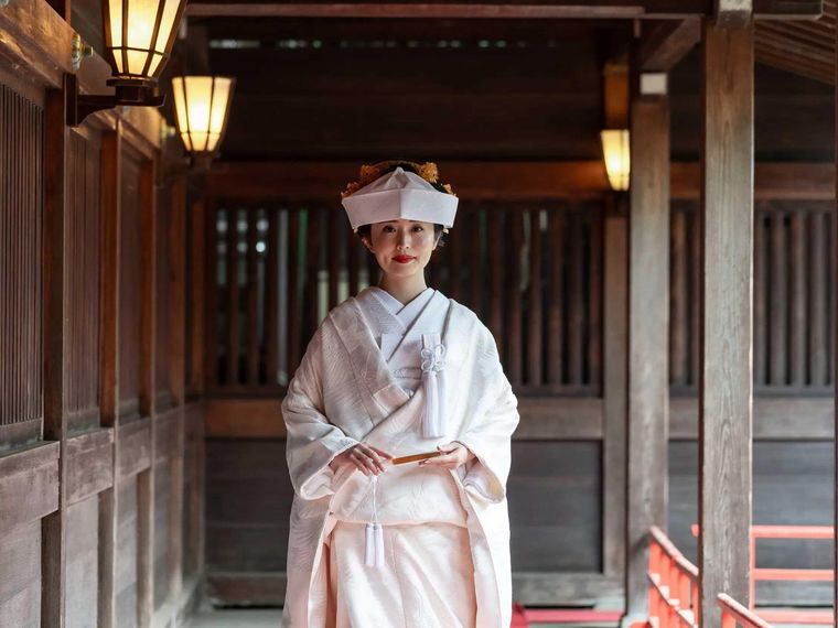 800年の歴史をもつ緑豊かな代々木八幡宮で叶う伝統的な神前式