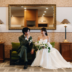 ロビーでフォトジェニックな1枚を|アートホテル鹿児島の写真(55611064)