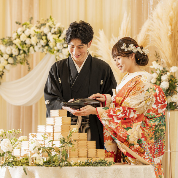 日本ならではの和スタイル。挙式や披露宴など、おふたりの希望に合わせてご提案いたします。