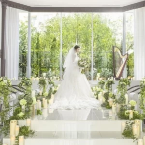 【贅沢美食"4万円"】ドレス22万特典×緑と光で彩るチャペル