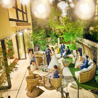 貸切邸宅だからこそ叶う♪ナイトシーンまで楽しめる贅沢なウエディング